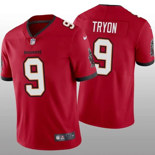 Men Tampa Bay Buccaneers #9 Joe Tryon Nike Red Vapor Limited NFL Jersey